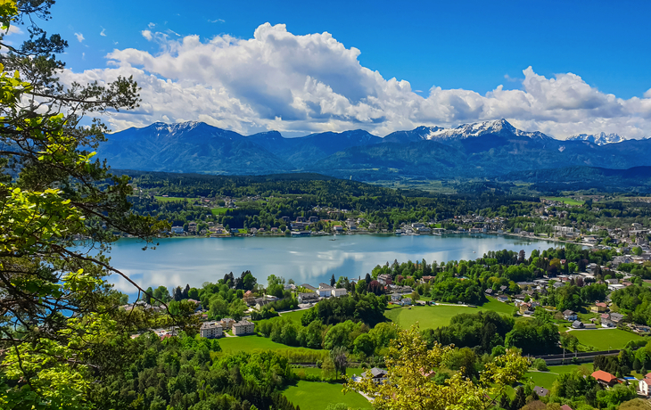 Wörthersee, Panoramablick auf Velden