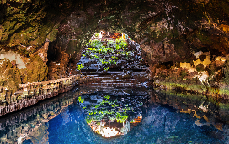 Lanzarote, cavités souterraines de Jameos del Agua 