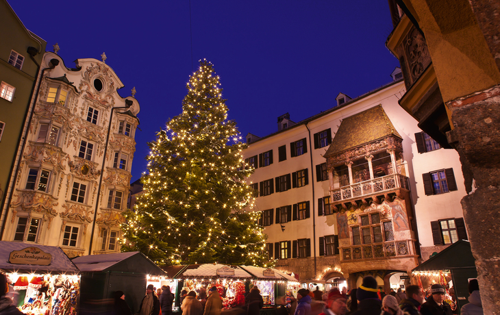 Innsbruck, Weihnachtsmarkt und Goldenes Dachl