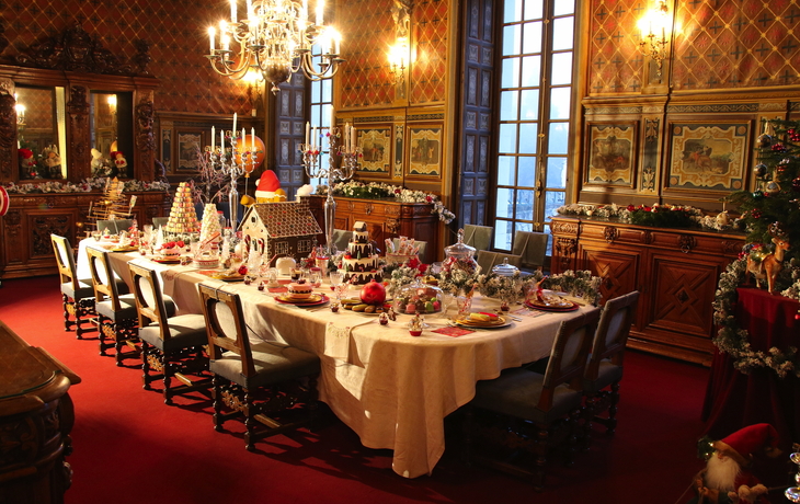 Château de Cheverny, table de Noël