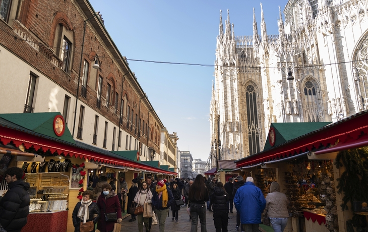 Milan, marché de Noël