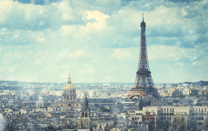 Schnee in Paris